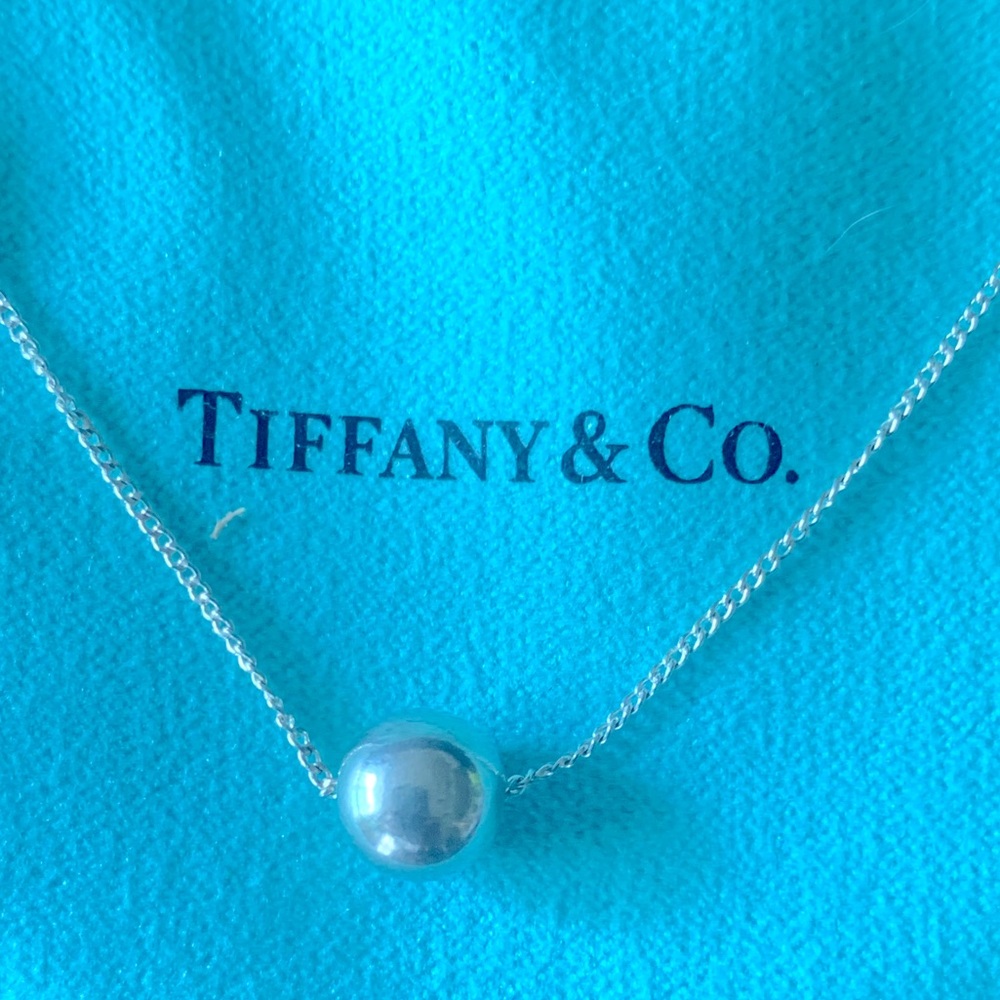 Authentic Vintage Tiffany & Co. Hardwear Ball 925 Sterling Silver Necklace